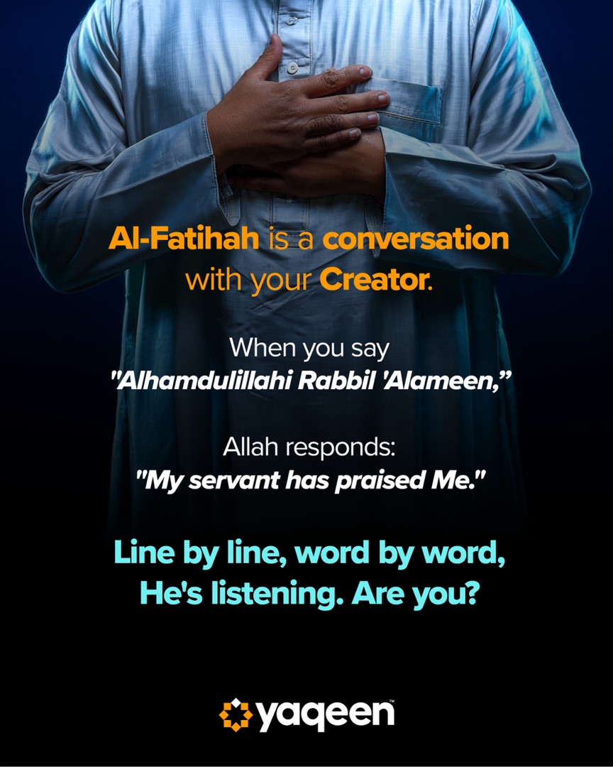 الفاتحة حوارٌ مع خالقك., slide 3 of 4